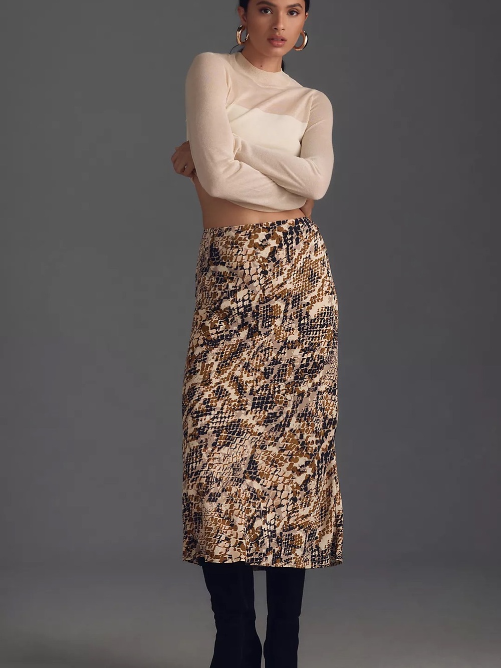 Anthropologie Tilda Slip Skirt Size Small